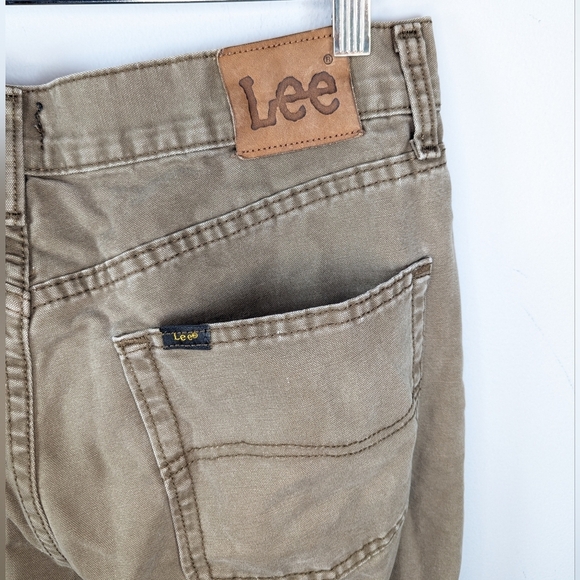Lee Quilt Lined Mens Outdoor Utility Work Pants Jeans Trousers 33x32 - Picture 6 of 8